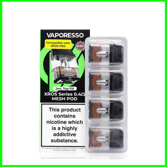 Vaporesso Xros 0.4ohm Replacement pods ( 4pack)